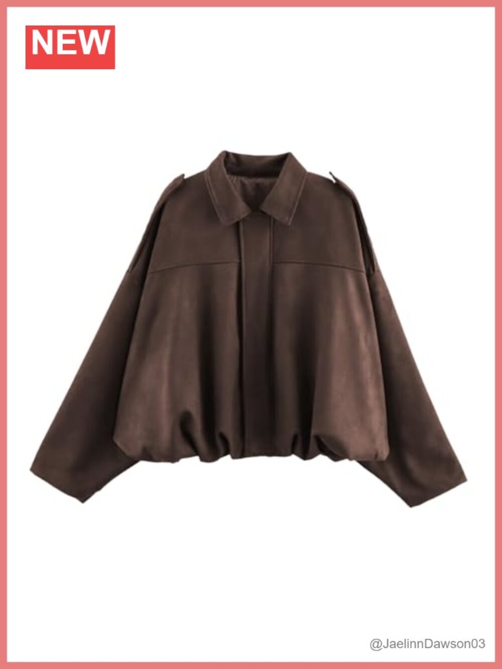 Faux Suede Bomber Jacket Cropped Zip Up Streetwear Casual
